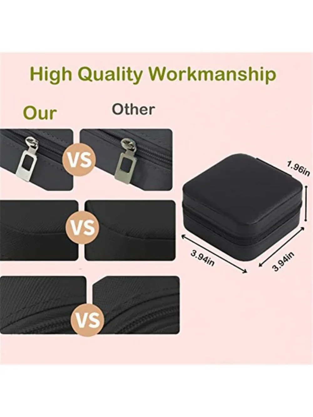 12 Pack Travel Jewelry Box Organizer Mini Ring Earring Necklace Storage Case